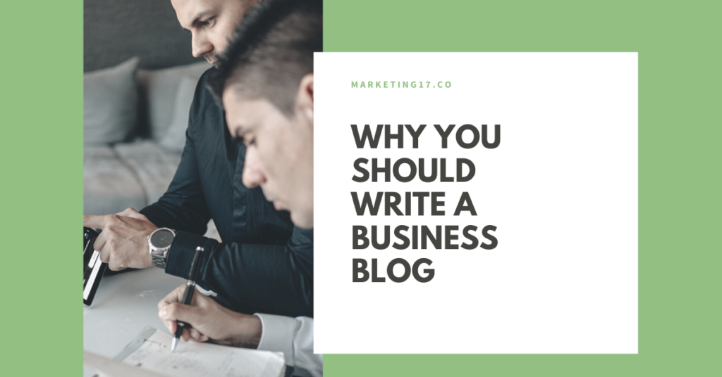 why you should write a business blog